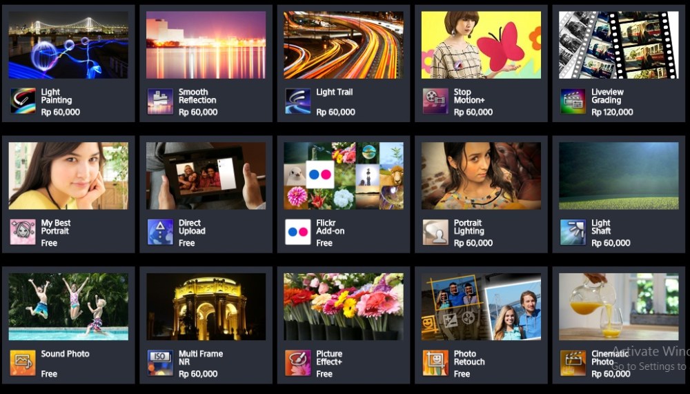 Beberapa Aplikasi dari Sony